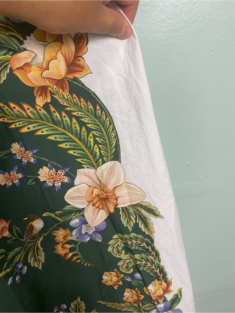 Farm Rio Green Nature V Neck Buttoned Maxi Dress Floral XL - Picture 13 of 14